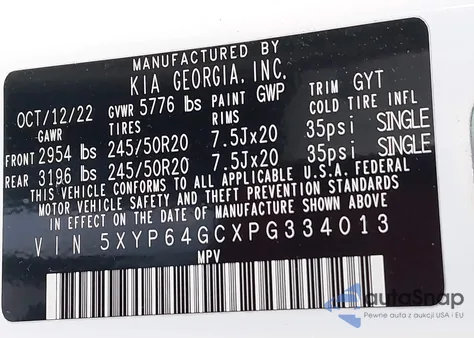 2023 Kia Telluride S z USA, uszkodzony, nr VIN 5XYP64GCXPG334013